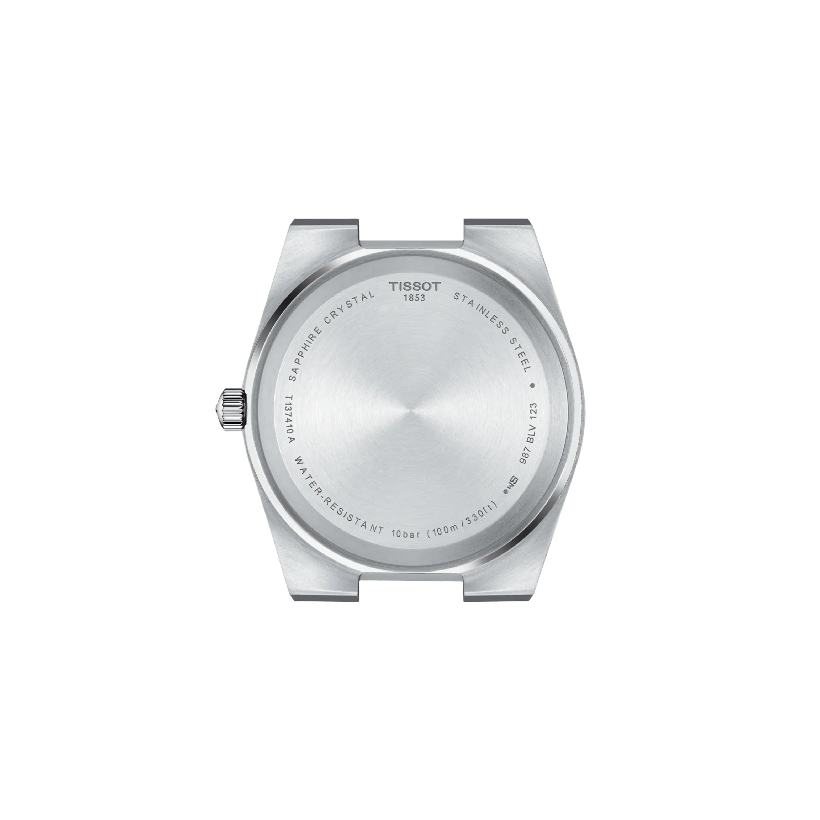 Tissot PRX 40mm Men's Stainless Steel Quartz Black Dial Watch with Synthetic Strap