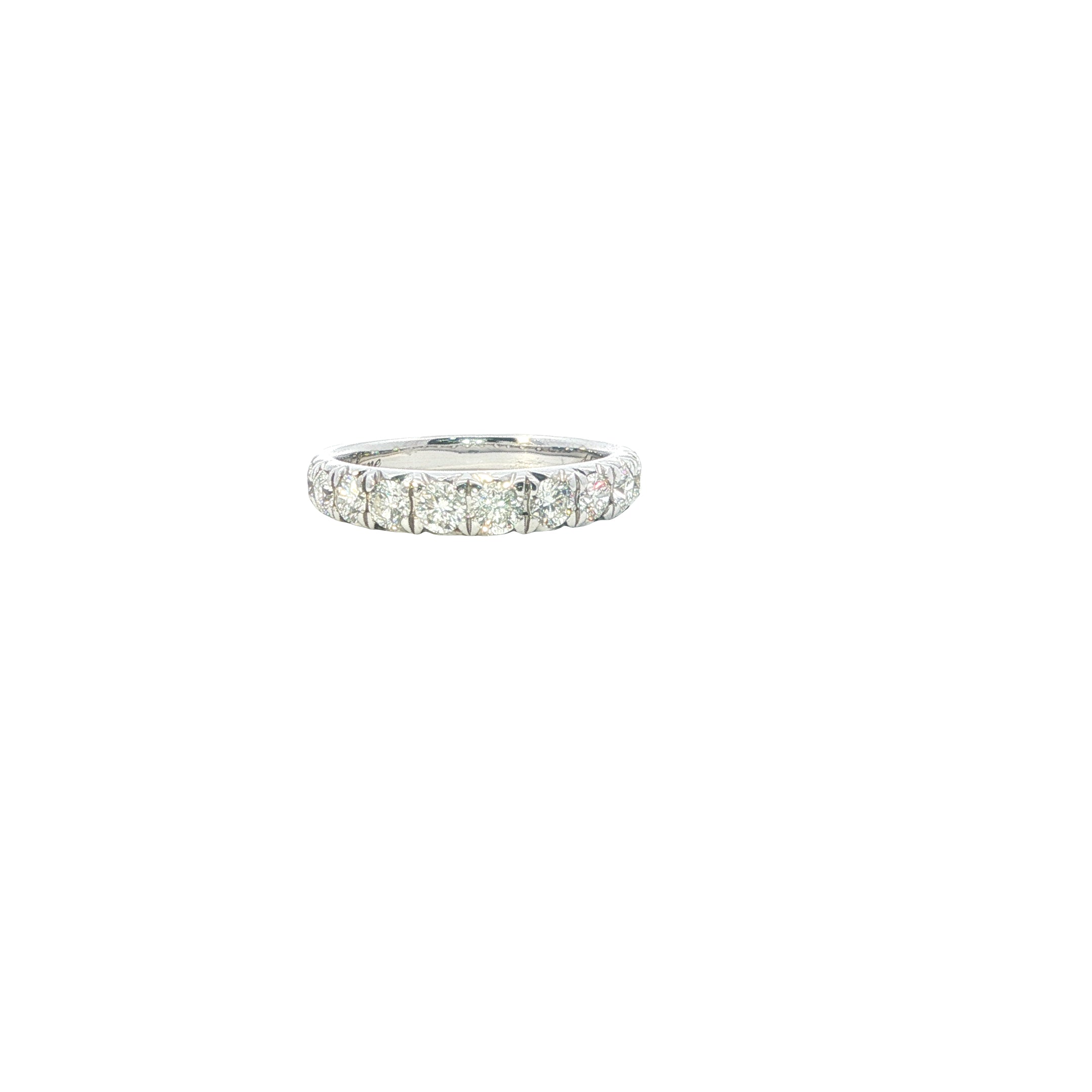 Diamond ring on a white background