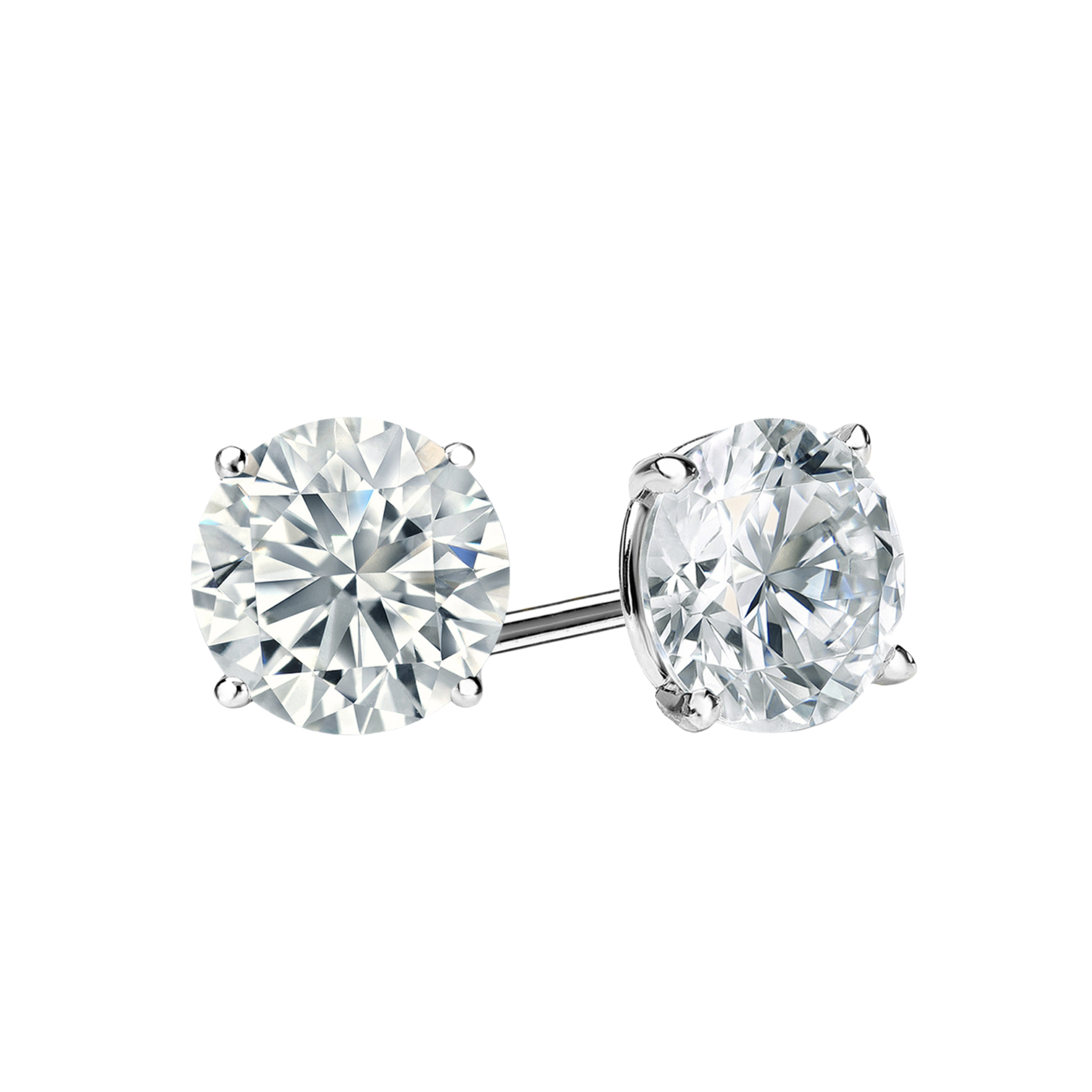 Image of 2CTW Lab-Grown Diamond Martini-Set Diamond Studs