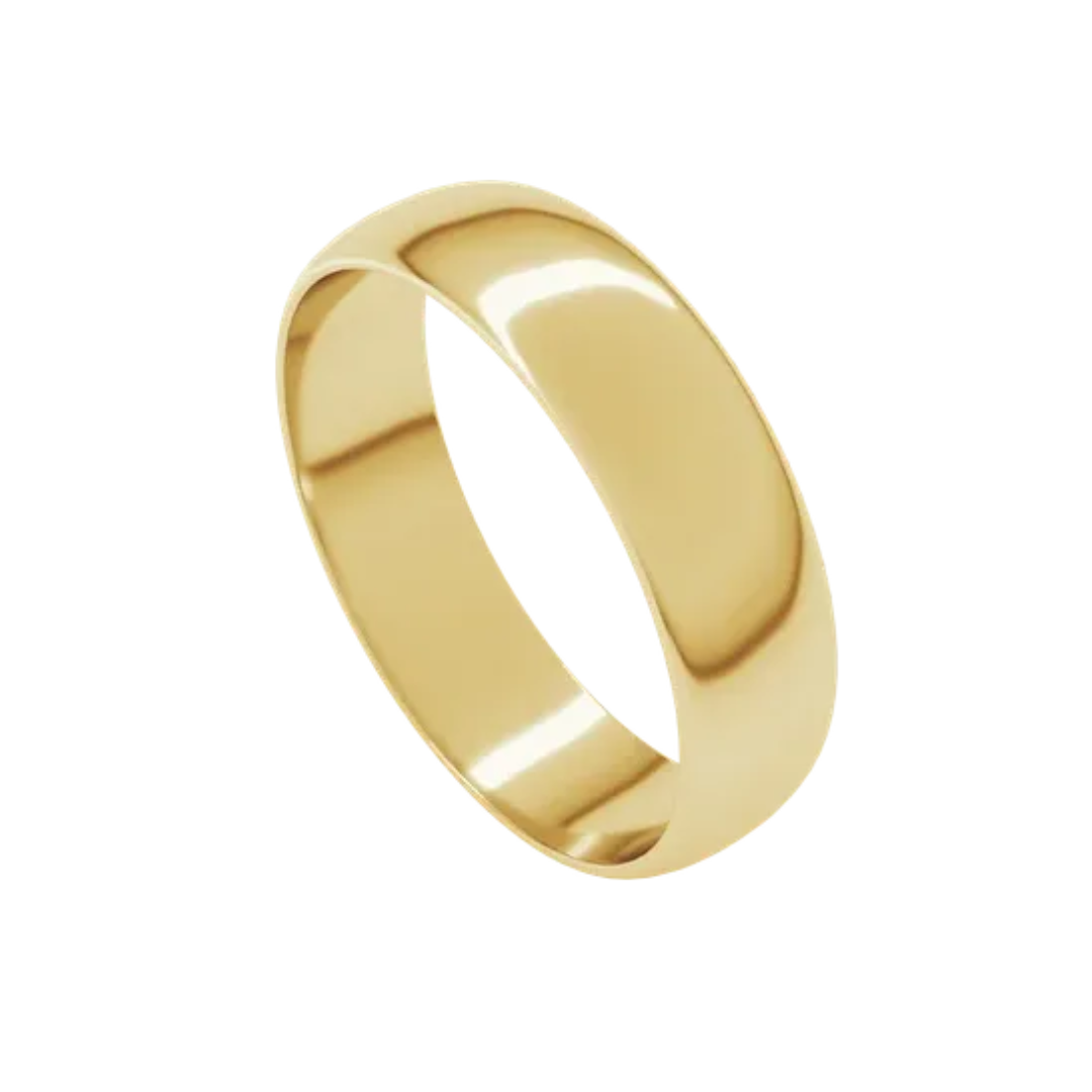 Estate 10K Yellow 5MM Gold Wide Band