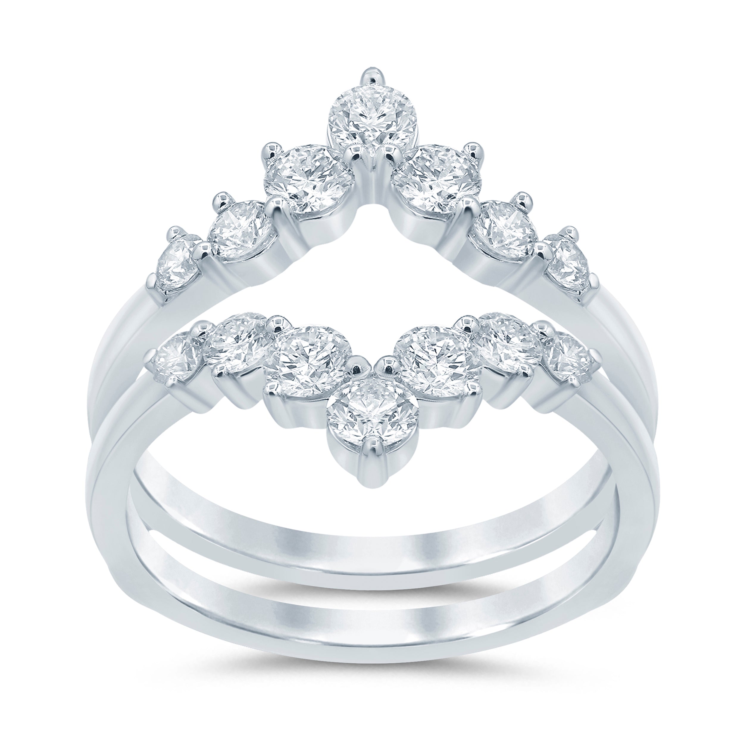 14K White Gold 1.50CTW. Lab-Grown Diamond Enhancer