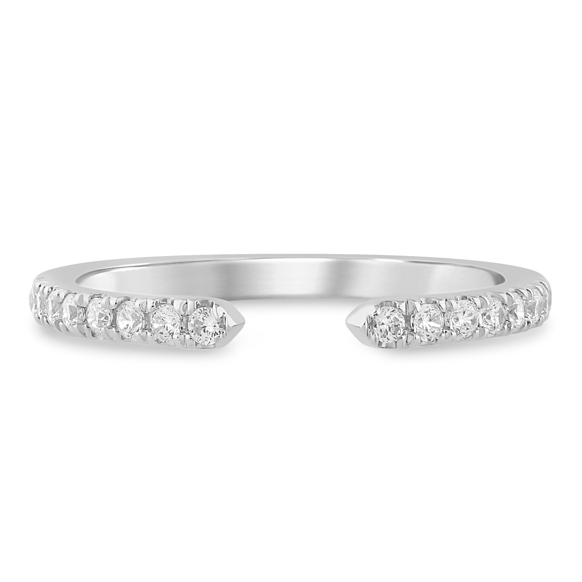 14K White Gold Lab-Grown 0.25CTW. Diamond Band