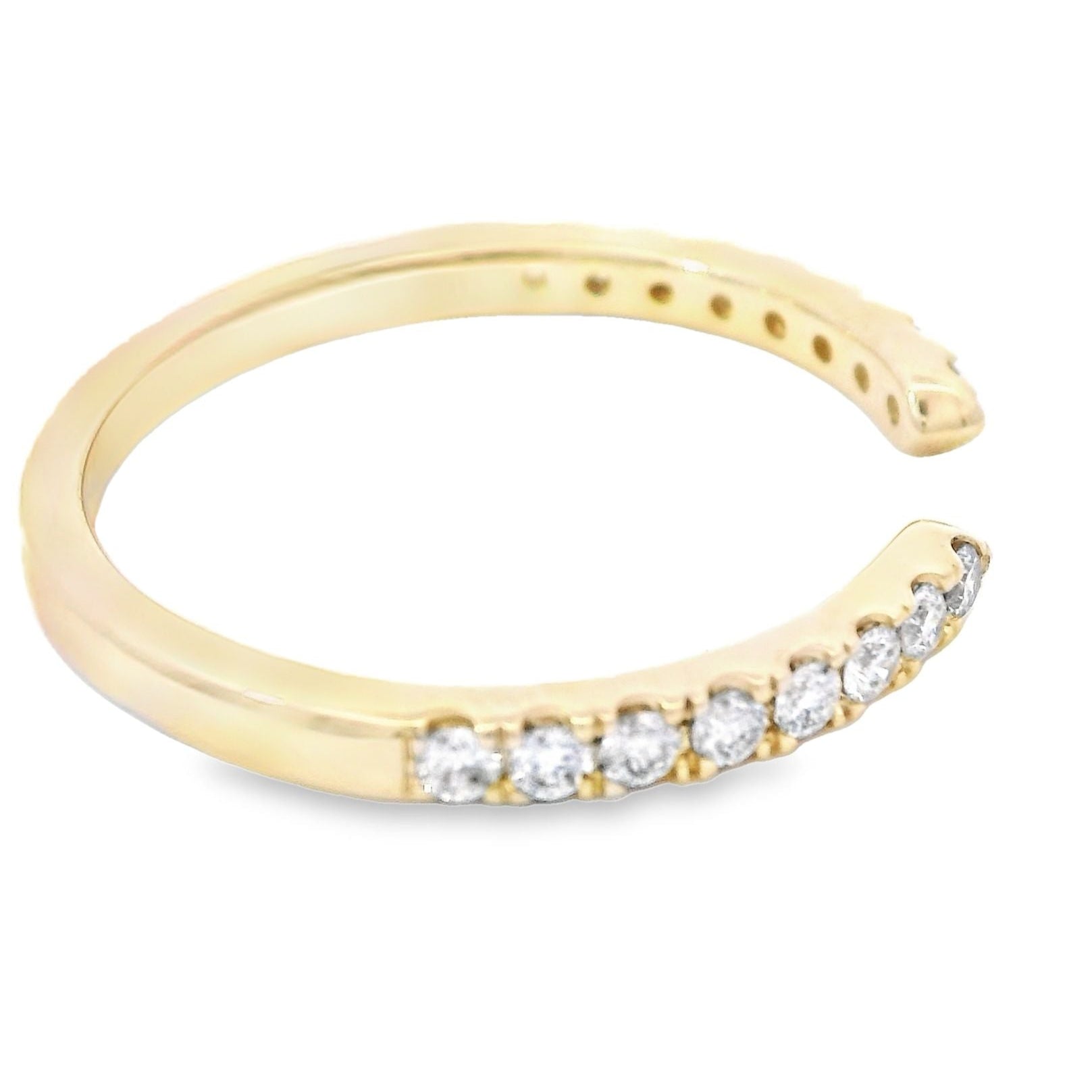 Side 14K Yellow Gold Lab-Grown 0.25CTW. Diamond Band