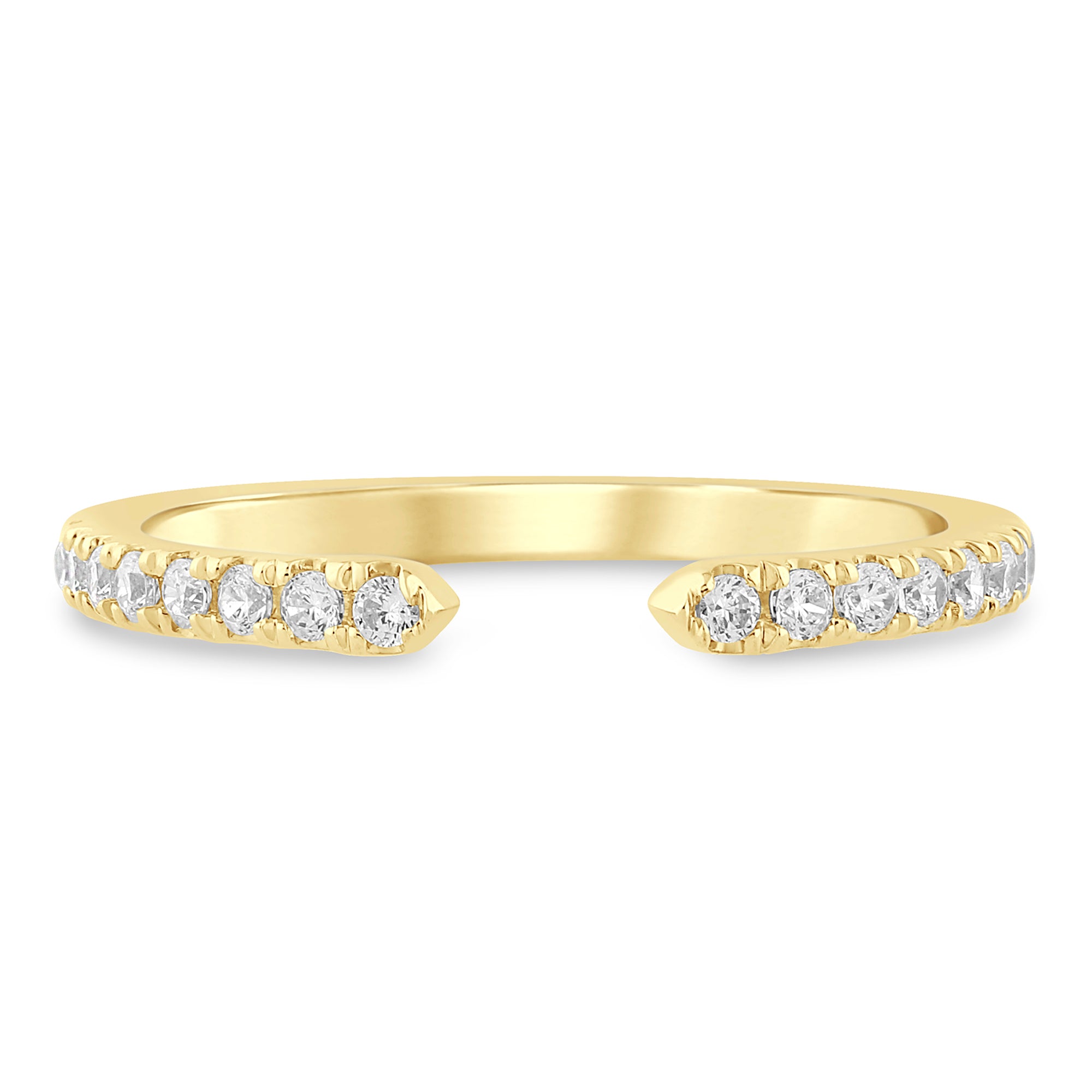 14K Yellow Gold Lab-Grown 0.25CTW. Diamond Band
