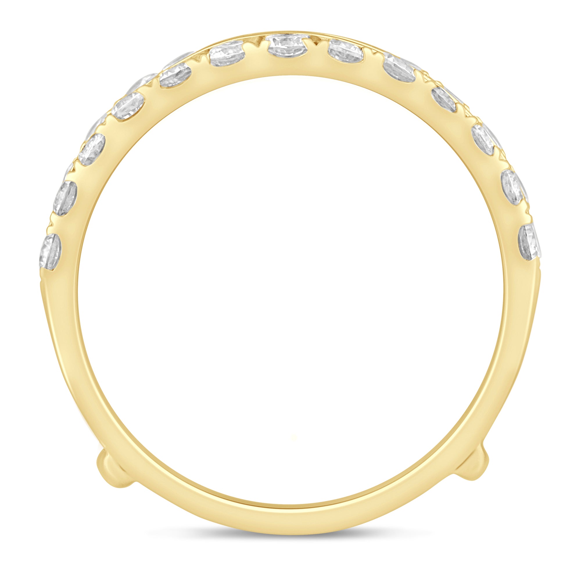 14K Yellow Gold 1CTW. Lab-Grown Diamond Ring Enhancer