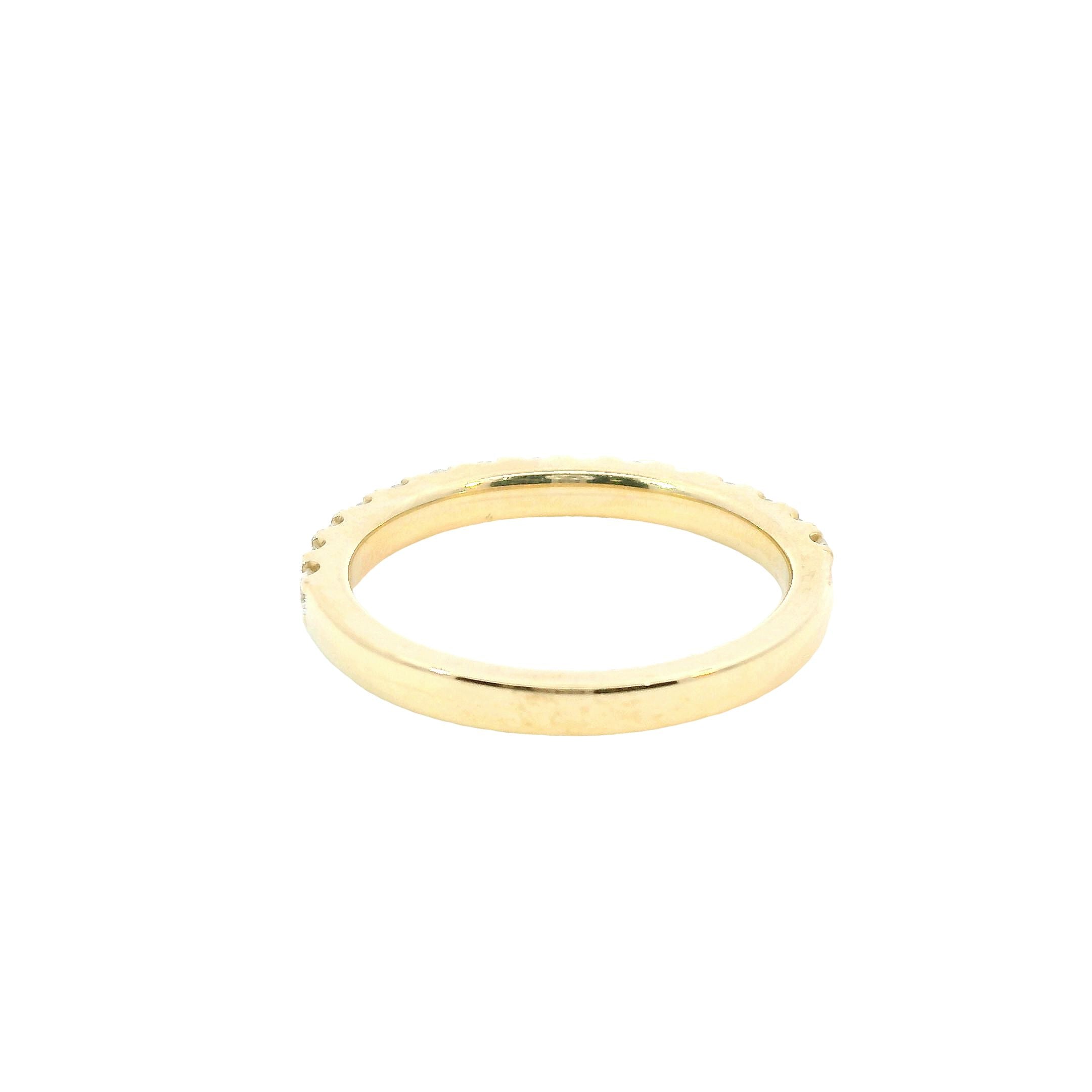 14K Yellow Gold 1/2CT. Diamond Wedding Band