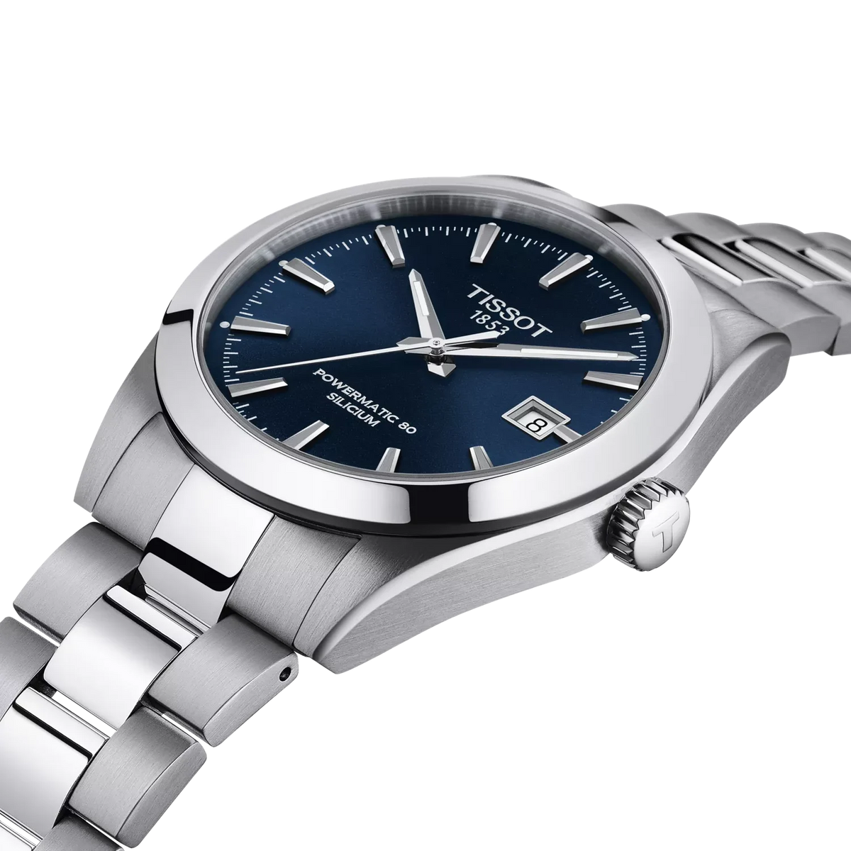Tissot Gentleman Men's 40MM Swiss Automatic Blue Dial Watch