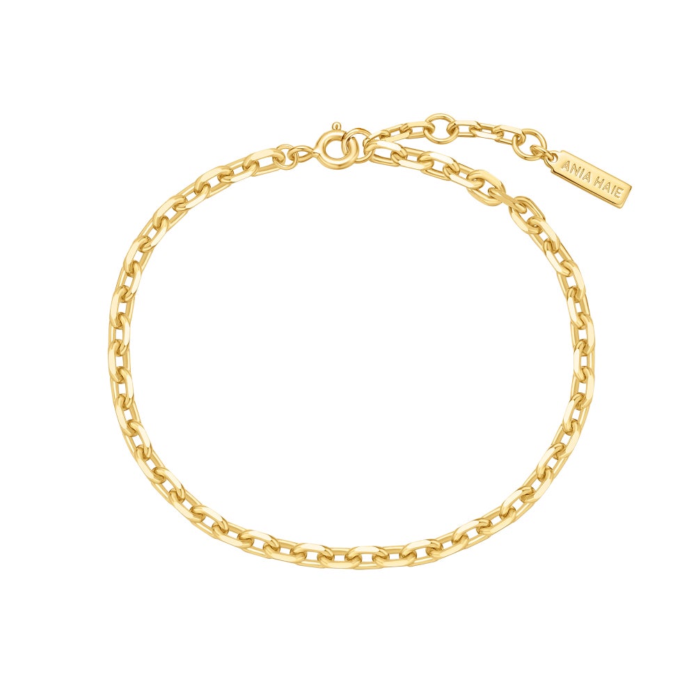 Side Ania Haie Gold-Plated Medium Chain Bracelet