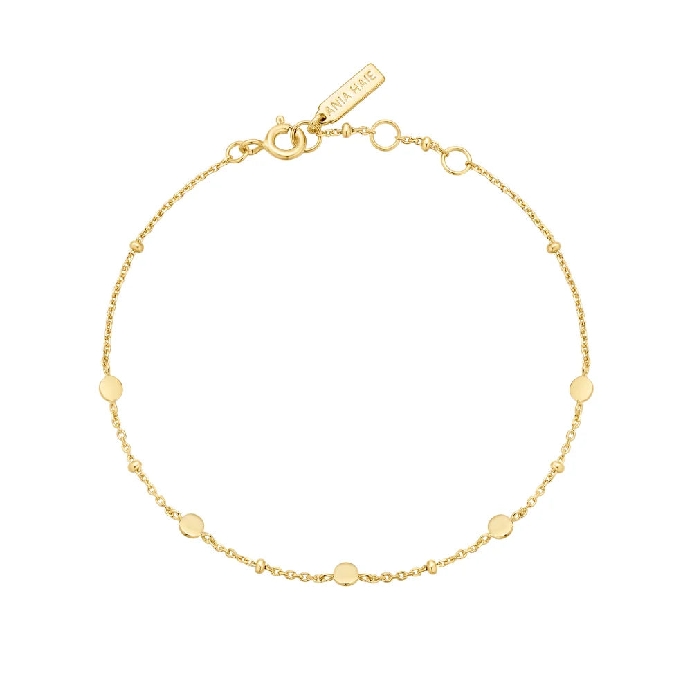 Ania Haie Gold-Plated Disc Station Bracelet