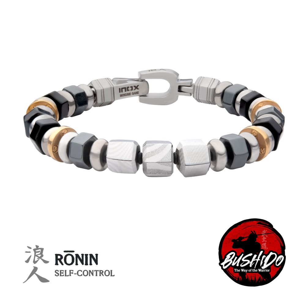 INOX Bushido Virtue Bracelet - Rōnin: Self-Control