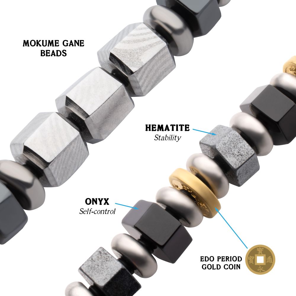INOX Bushido Virtue Bracelet - Rōnin: Self-Control