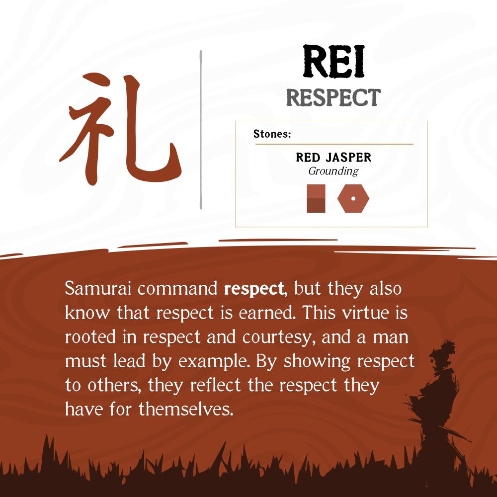 INOX Bushido Virtue Bracelet - Rei: Respect