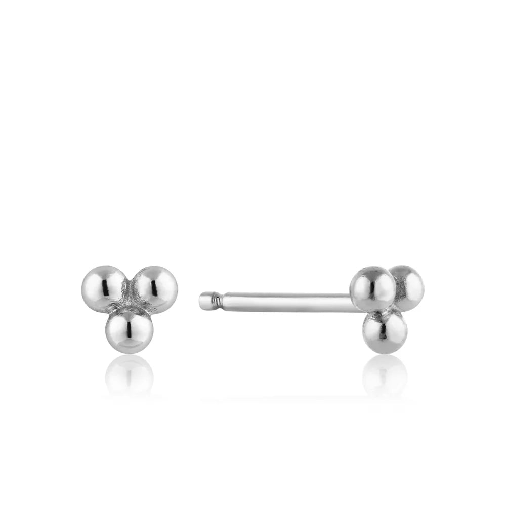 Ania Haie Triple Ball Stud Earrings