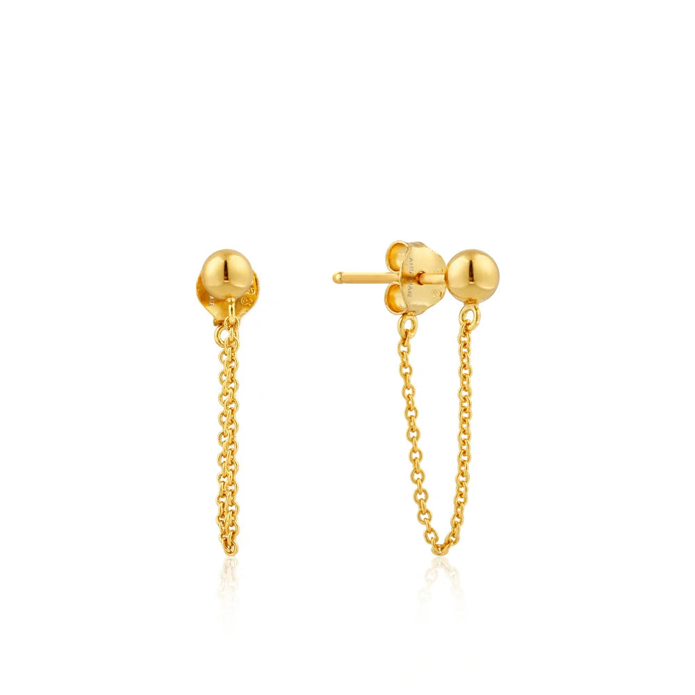 Ania Haie Modern Chain Stud Earrings