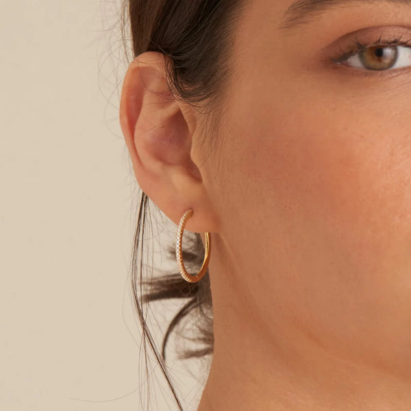 Ania Haie Gold Glam Hoop Earrings