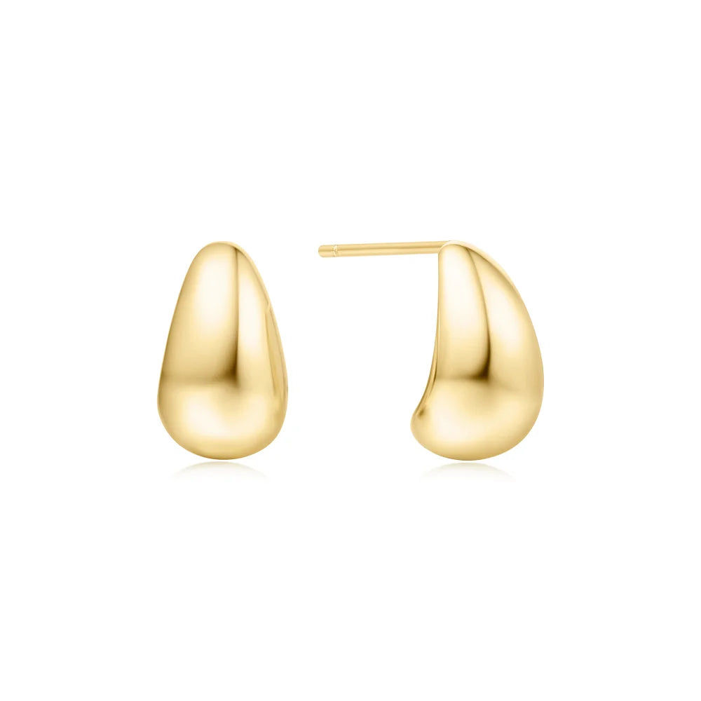 Ania Haie Gold-Plated Small Dome Hoop Earrings