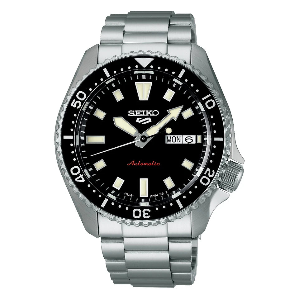 SEIKO 5 SPORTS Stainless Steel Automatic Black Dial