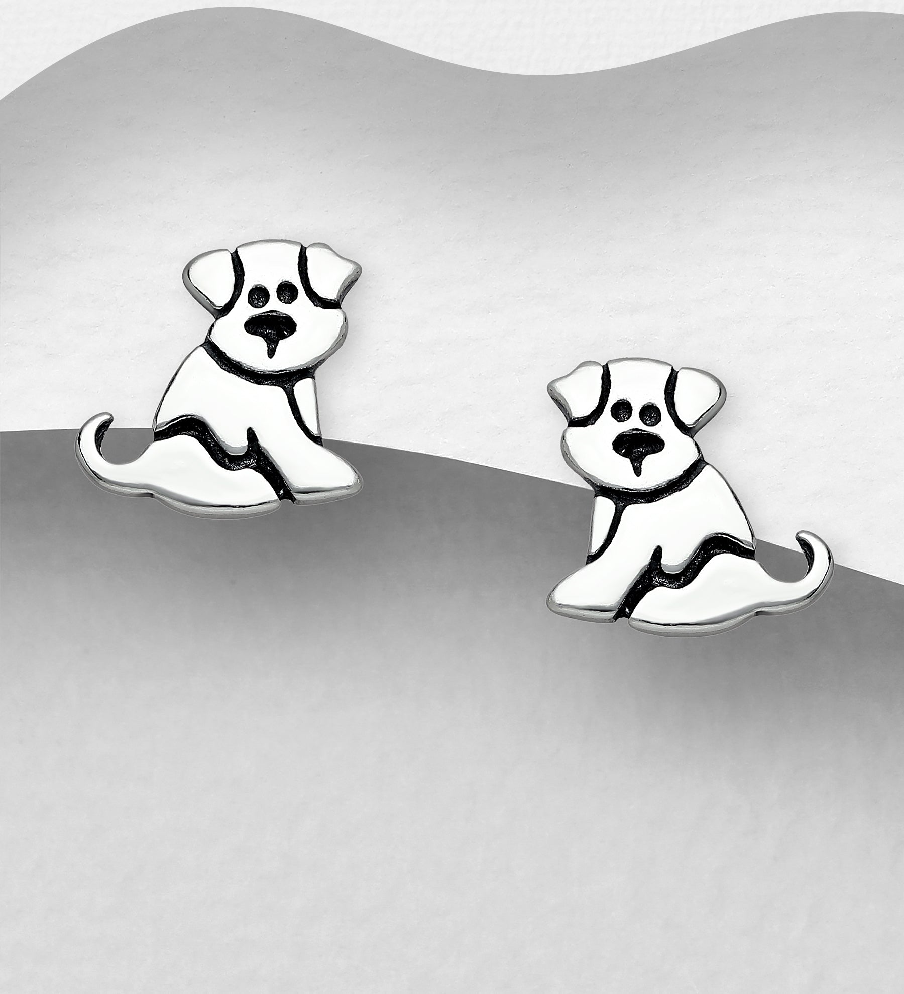 CARA Patient Puppy Earrings
