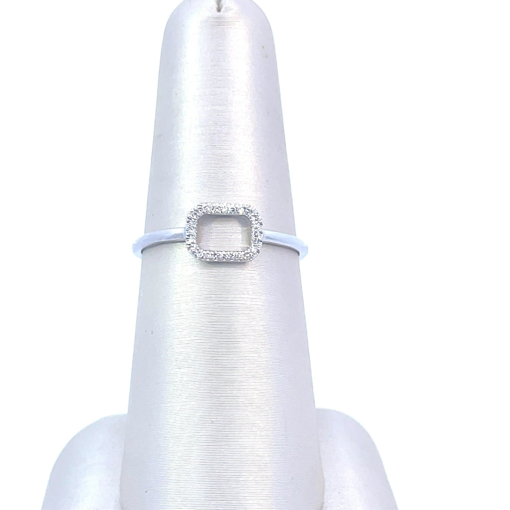 14K White Gold 1/20CT. Diamond Ring