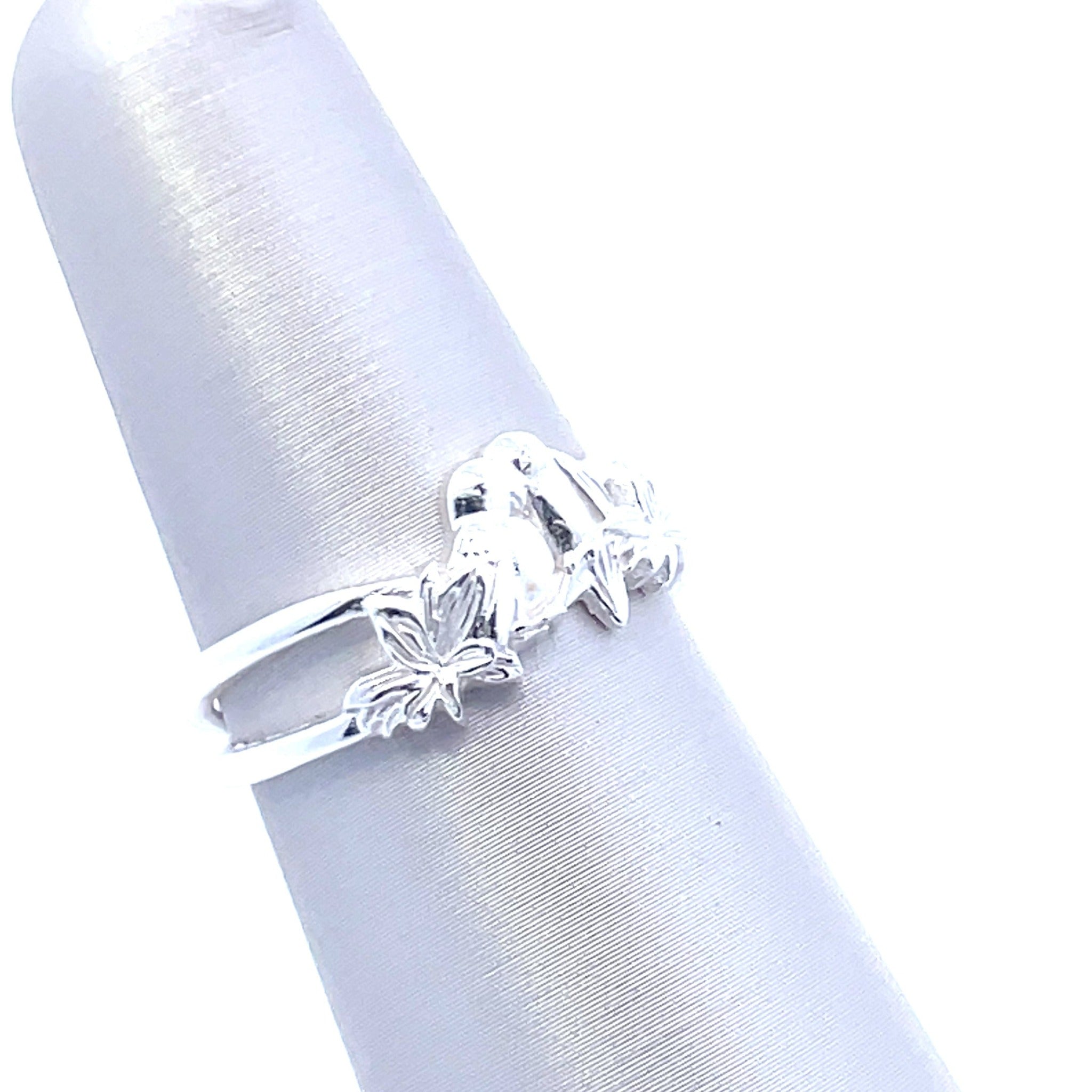 Sterling Silver Love-Birds Ring