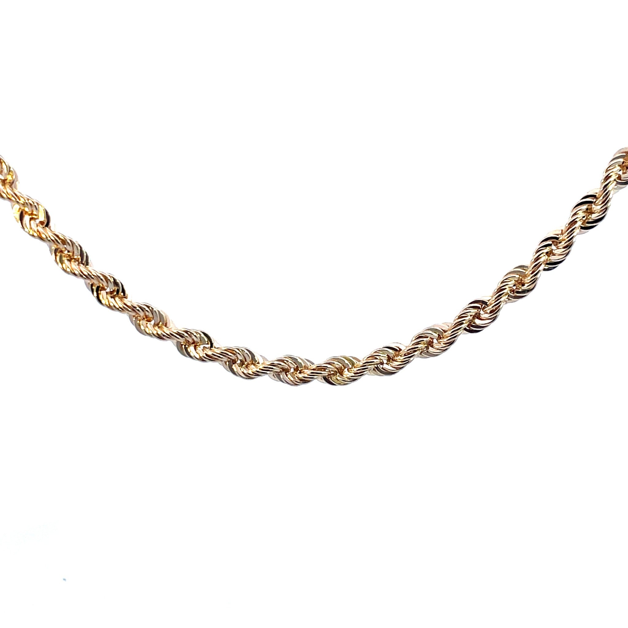 10K Yellow Gold 5MM 22" Gold Rope Chain