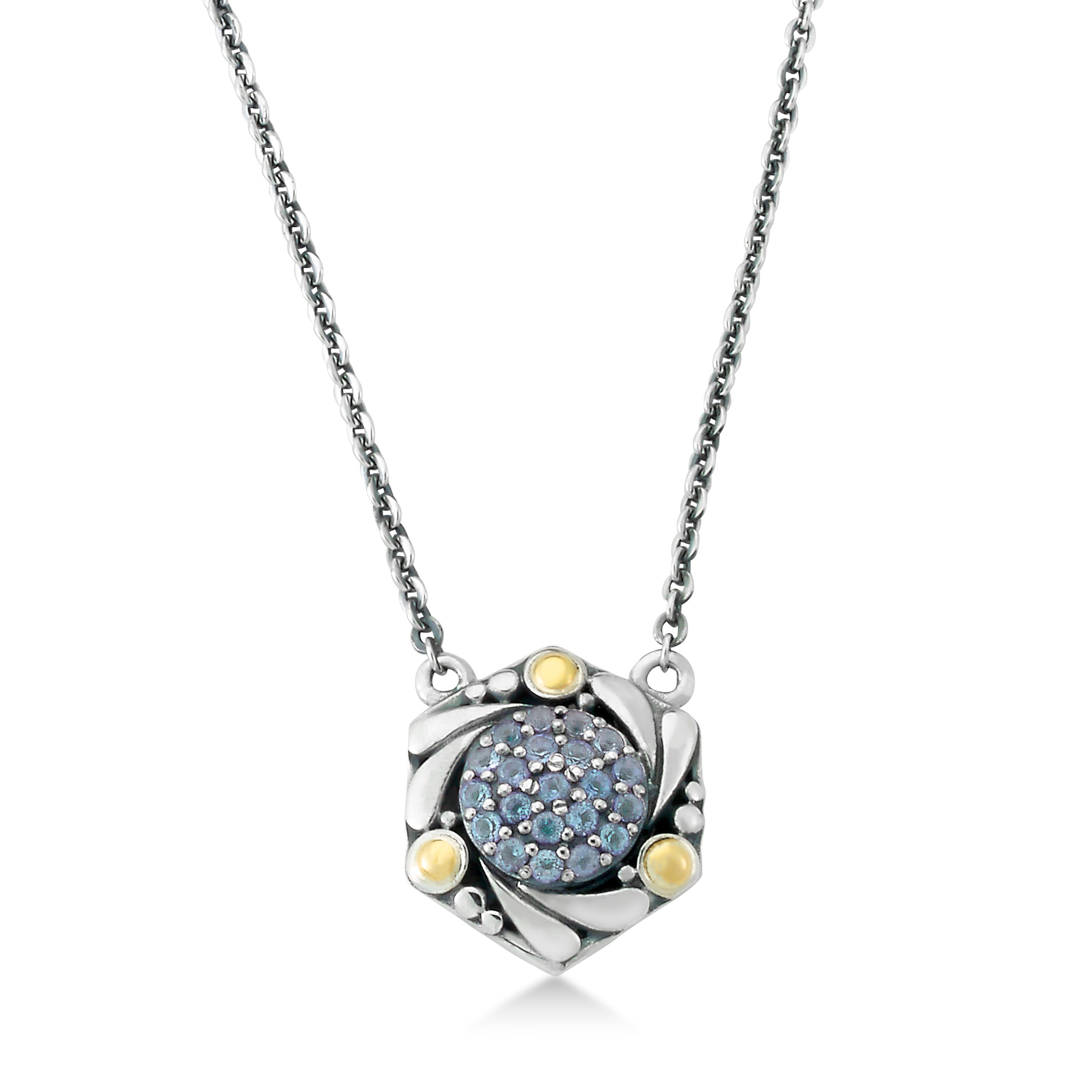 Samuel B. Aquamarine "Wave" Necklace