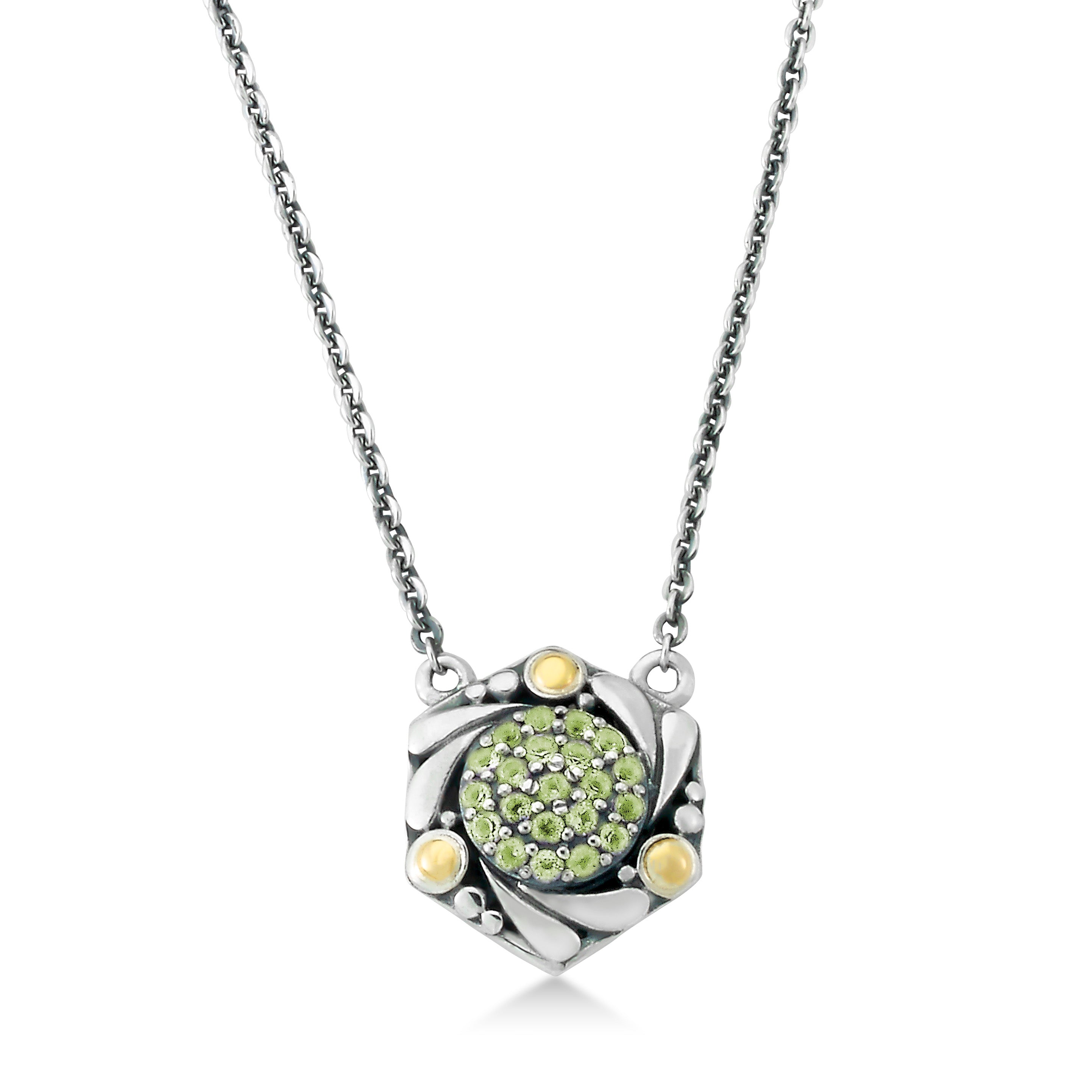 Samuel B. Peridot "Wave" Necklace