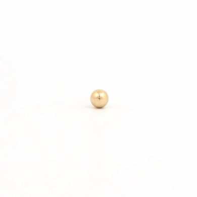 14K Yellow Gold 4MM Ball Piercing Studs