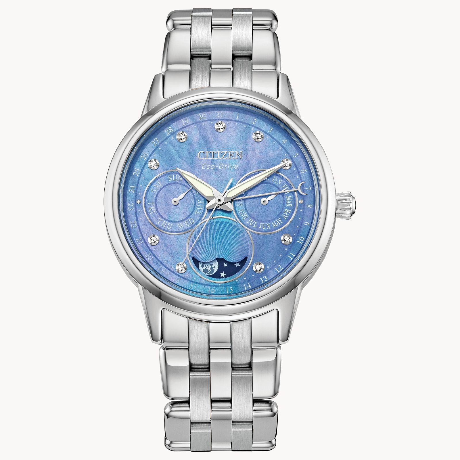 CITIZEN WOMEN'S - Blue Mother-of-Pearl Calendrier