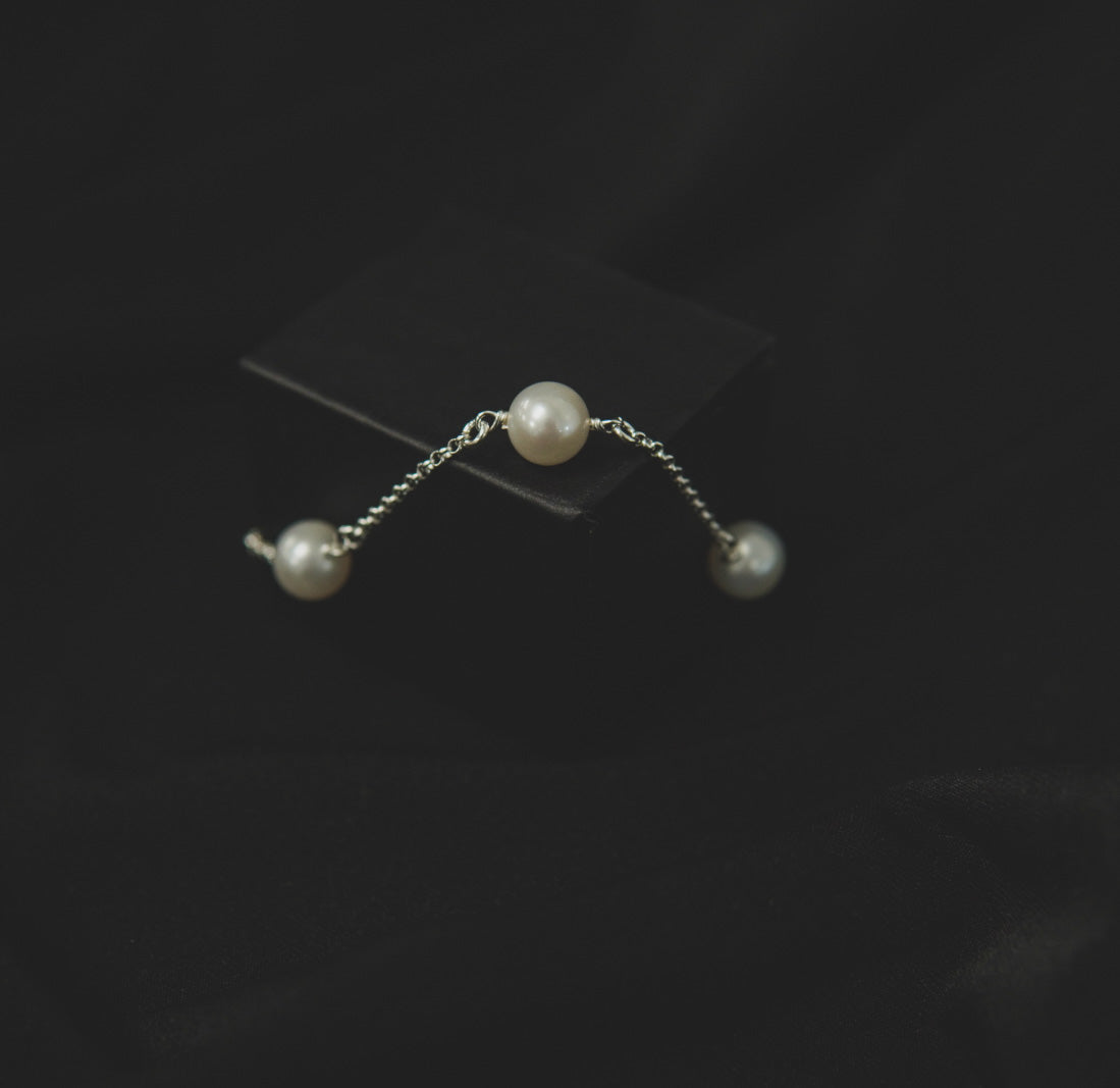Sterling Silver Cultured Pearl Bracelet