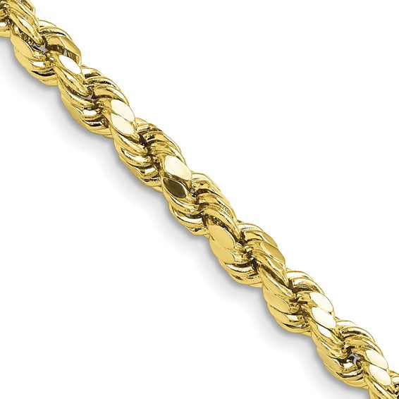 10K Yellow Gold 4.9MM Hollow Bracelet