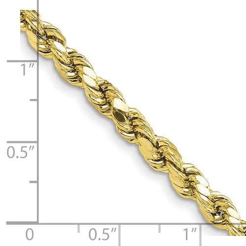 10K Yellow Gold 4.9MM Hollow Bracelet