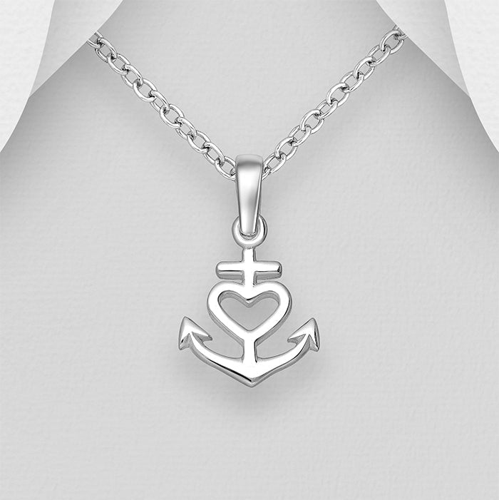 Heart Anchor Pendant
