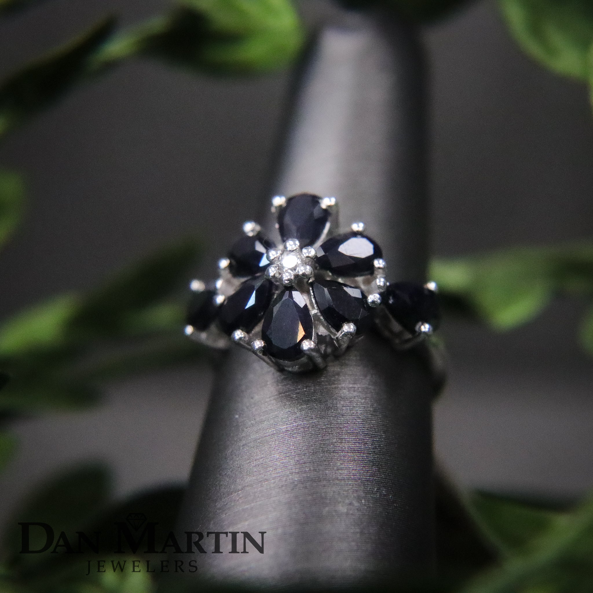 Sterling Silver 10.0CT. Blooming Sapphire Fashion Ring