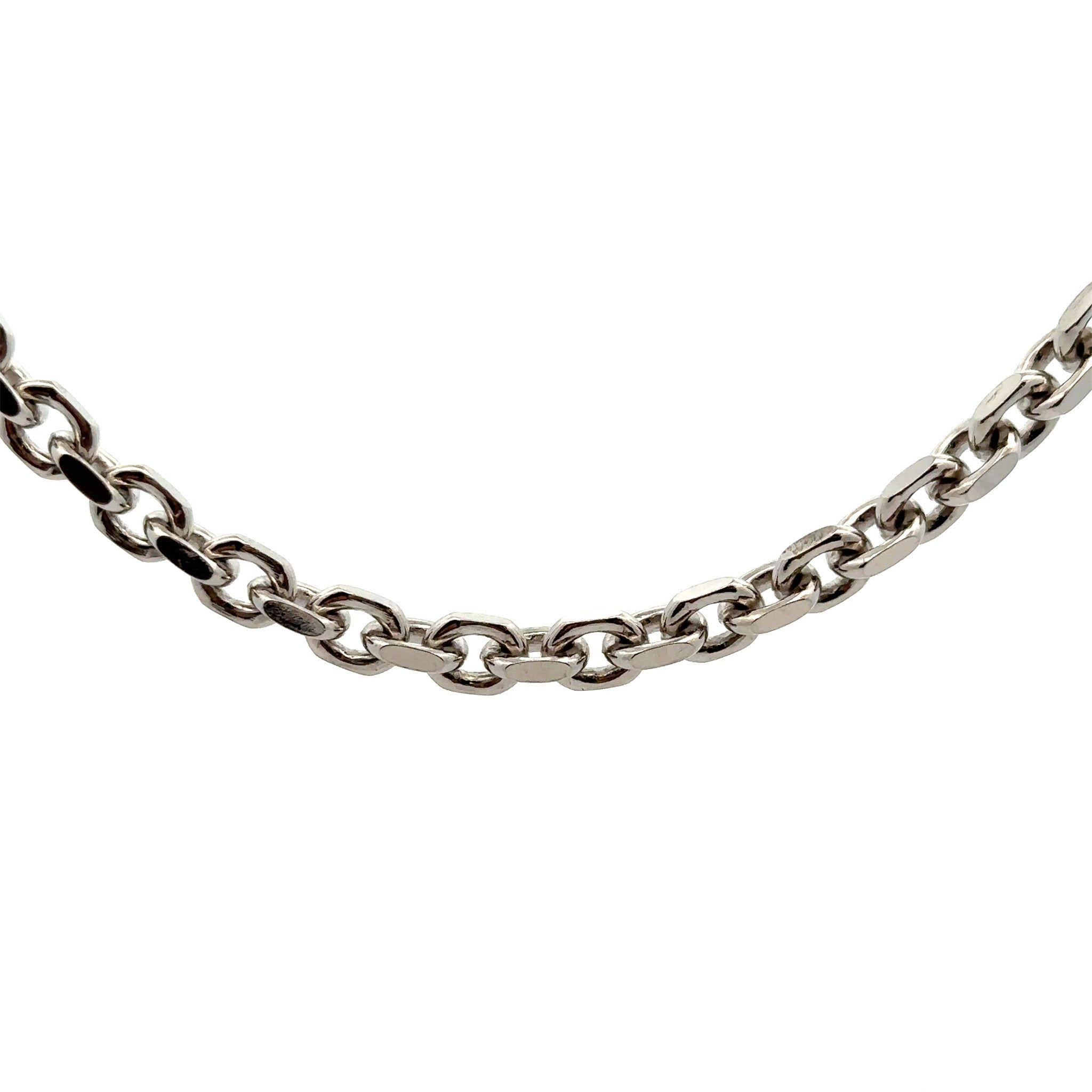Sterling Silver 22" Large Link Curb Chain
