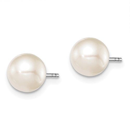 Sterling Silver 7MM / 8MM Cultured Pearl Studs