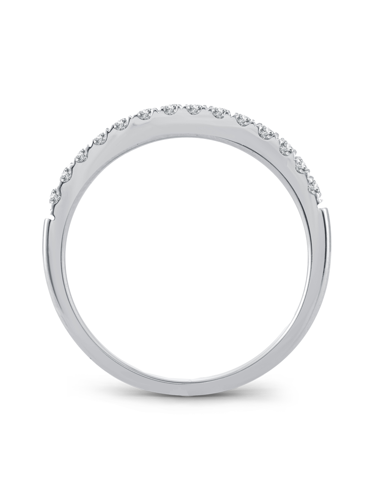 14K White Gold 1/4CT. Prong-Set Diamond Band