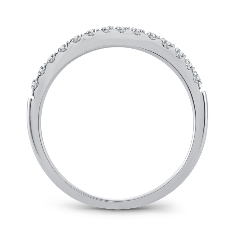 10K White Gold 0.25CTW. Diamond Band