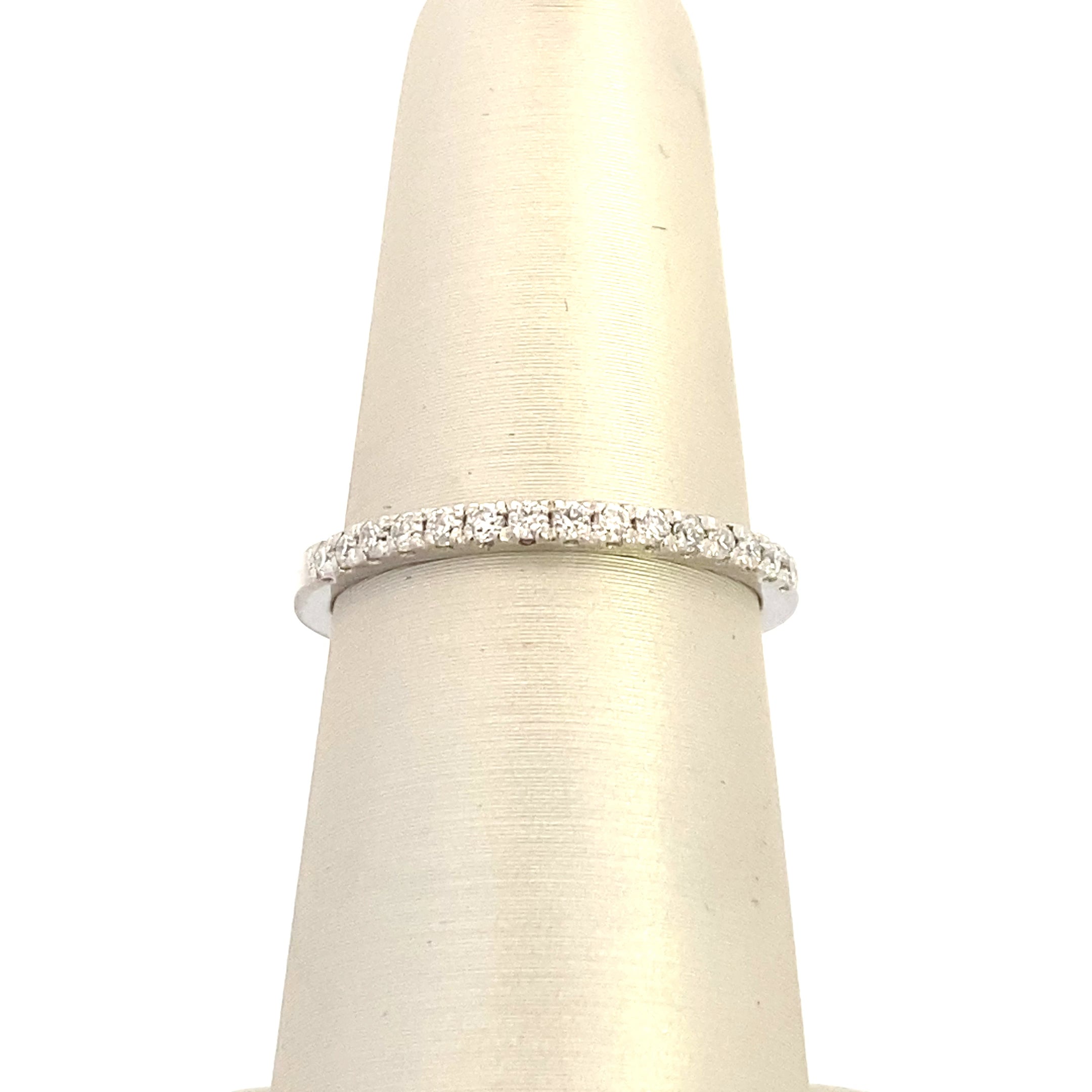10K White Gold 0.25CT. Moissanite Band