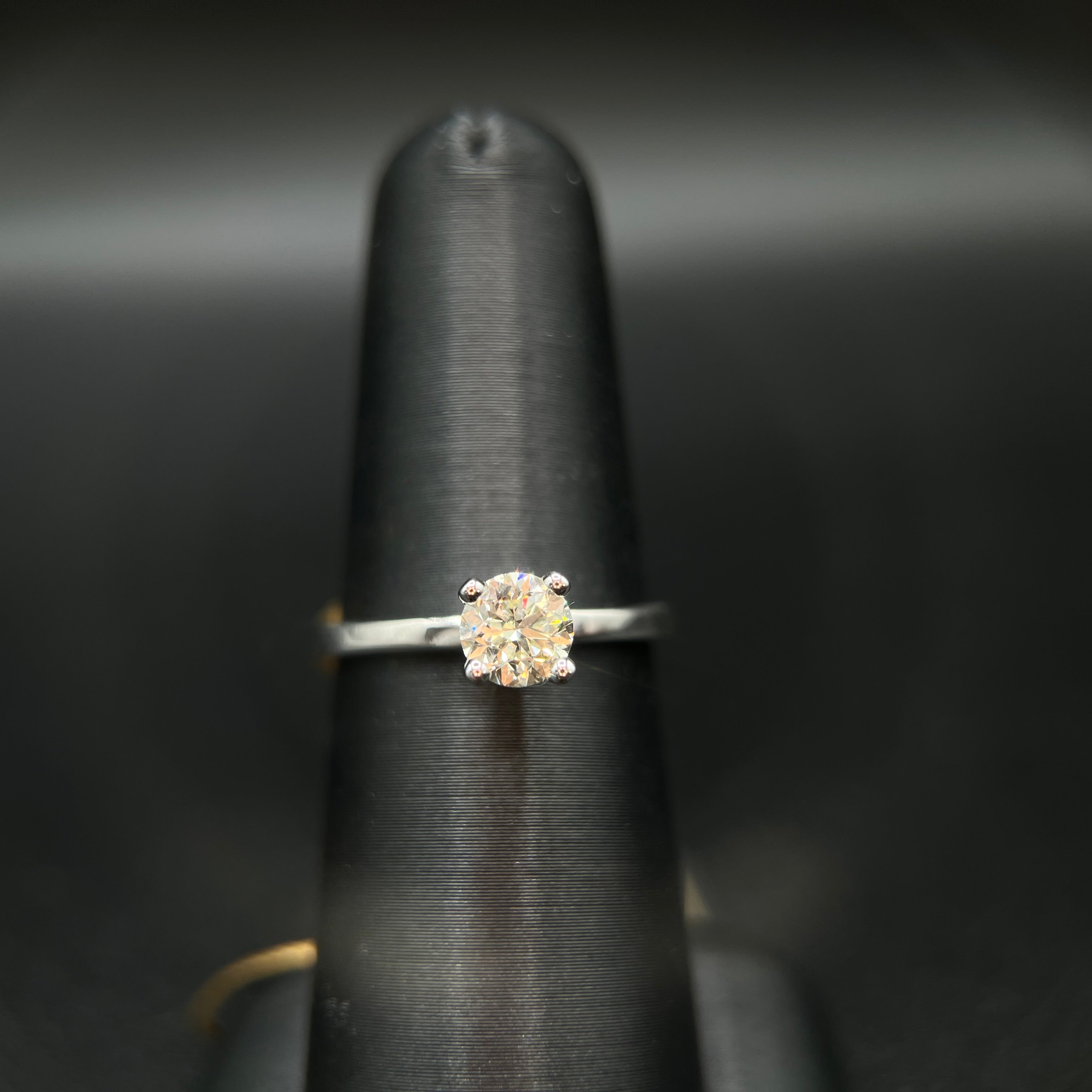 Morris and David 14K White Gold .50CT Diamond Solitaire Ring