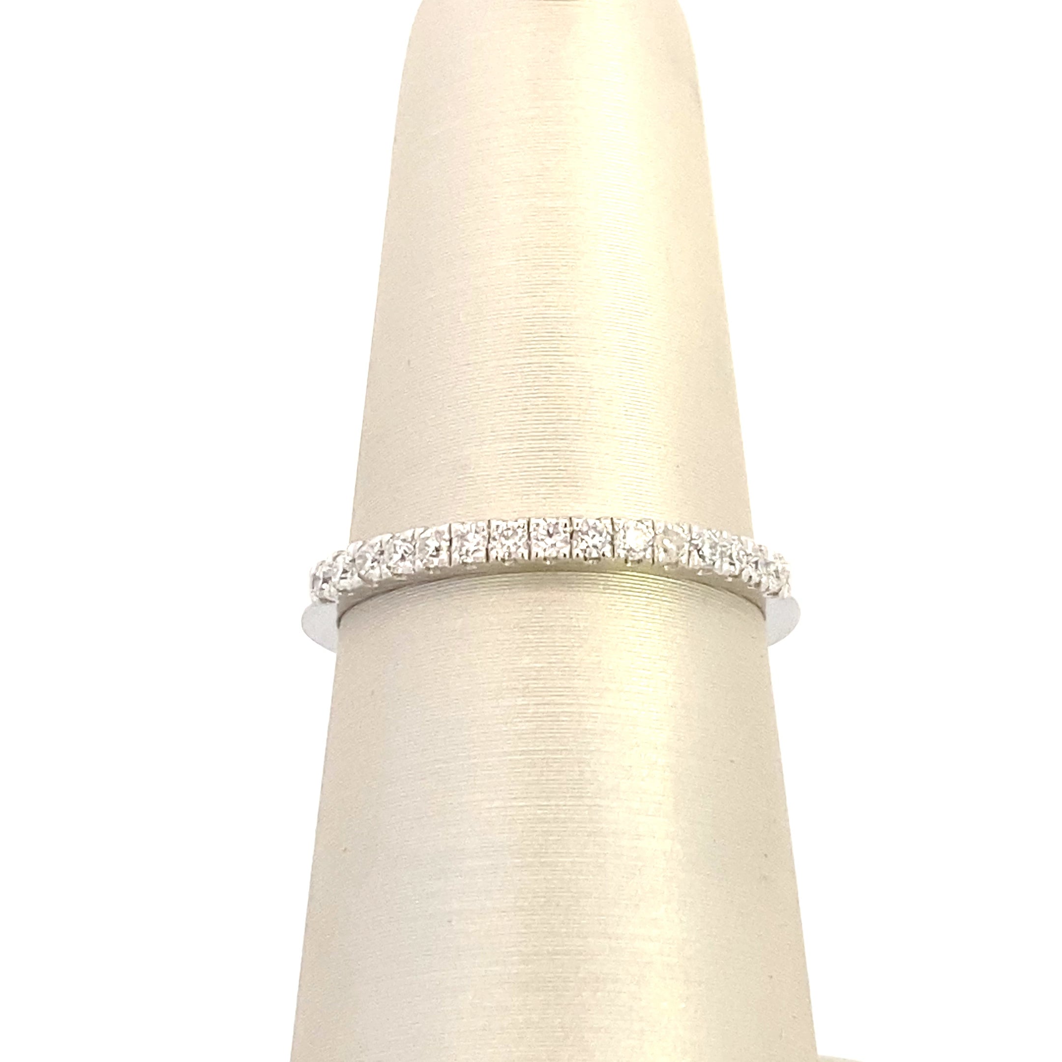 Sterling Silver 0.25CT. Moissanite Wedding Band