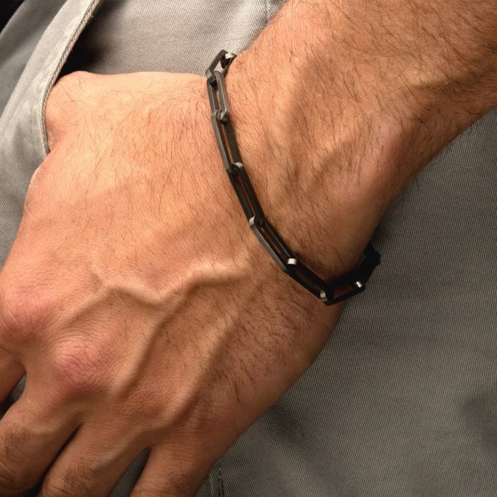 INOX Stainless Steel Paperclip Link Bracelet