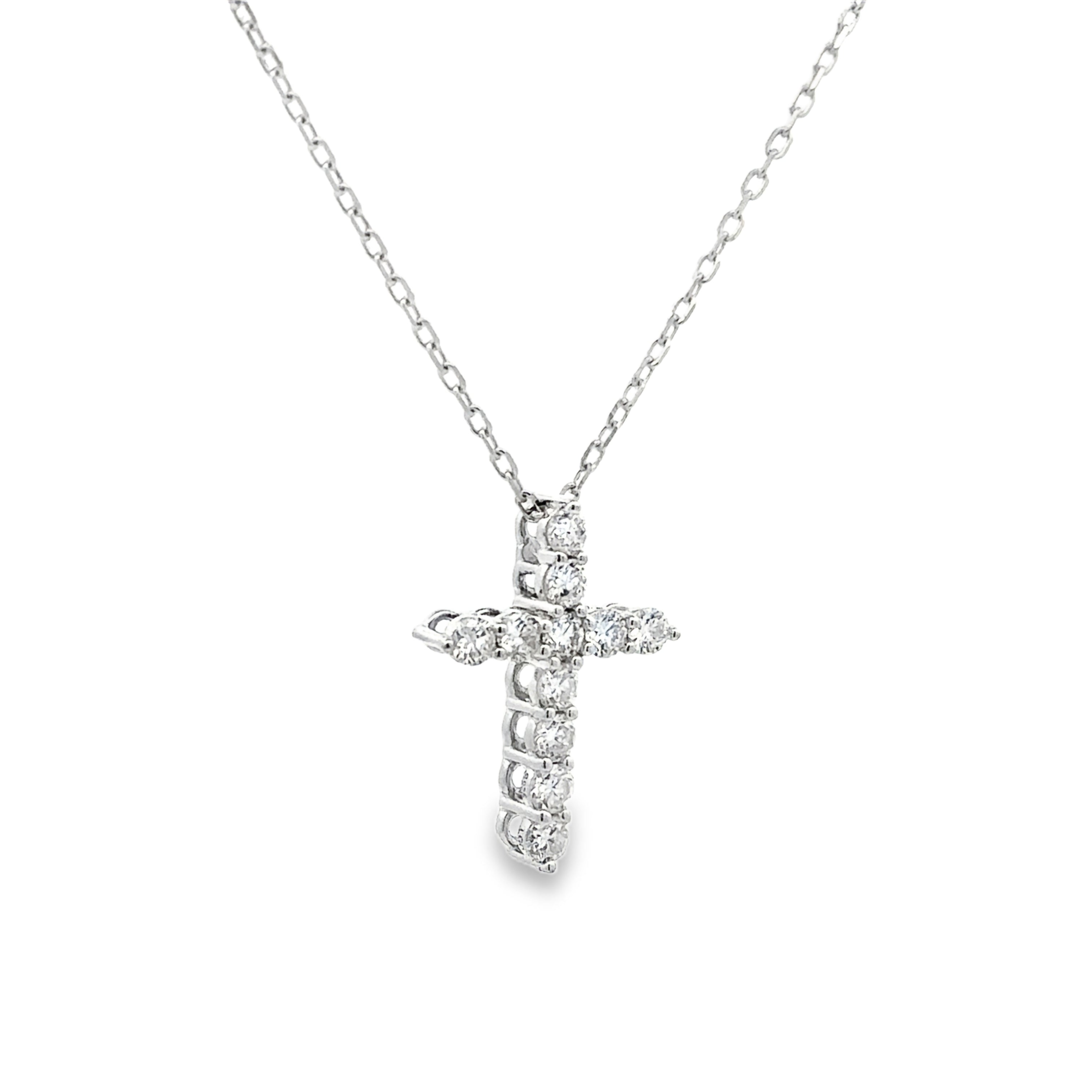 Angled view of necklace showing basket setting