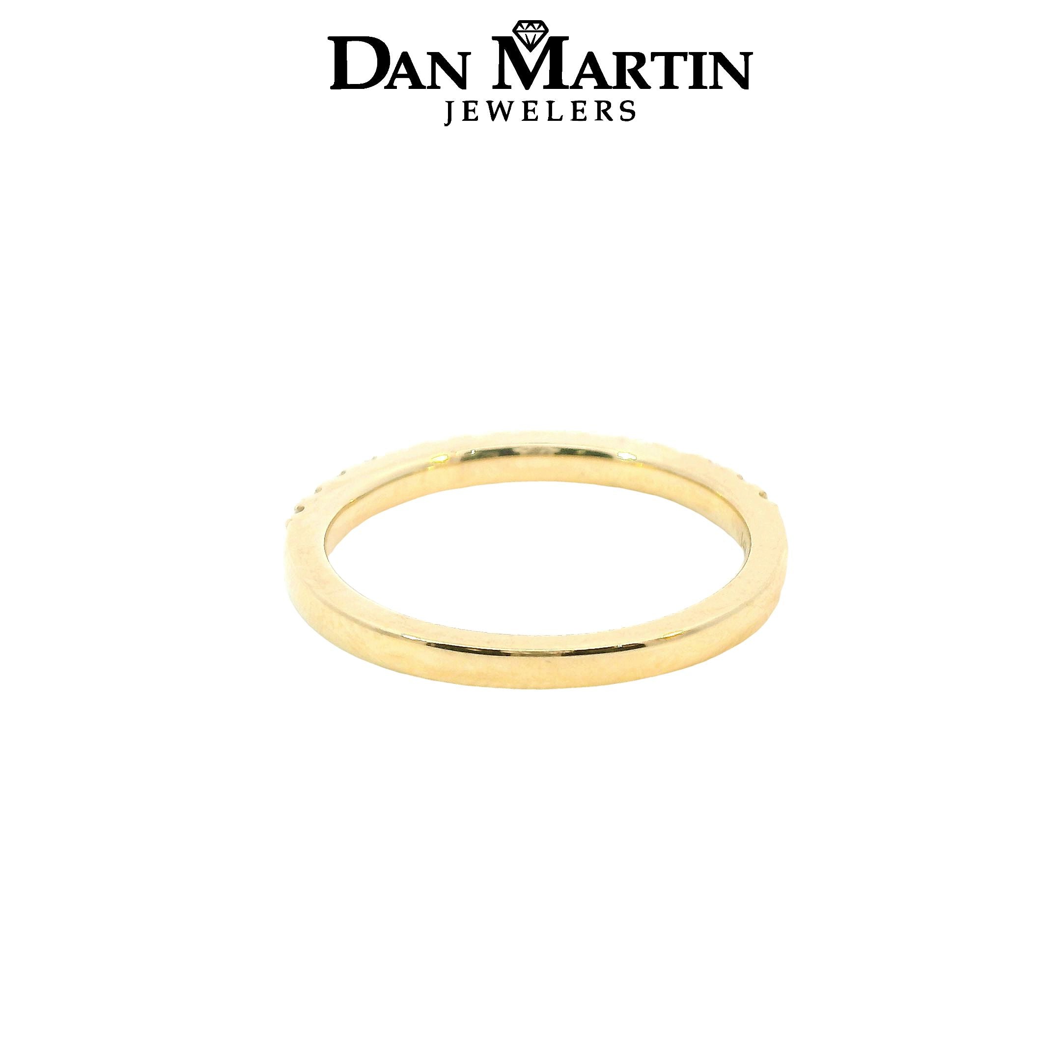 14K Yellow Gold 1/3CT. Diamond Wedding Band