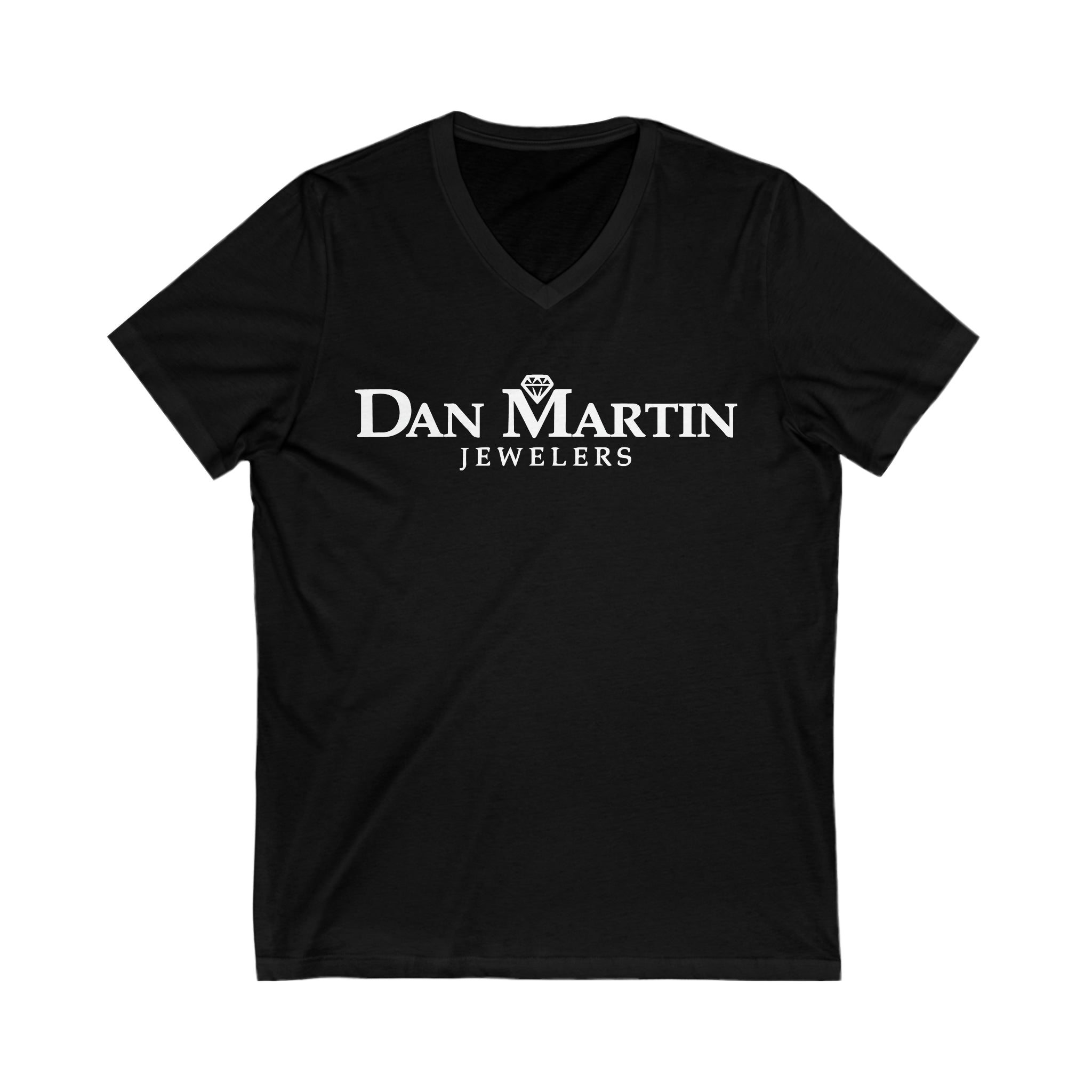 Classic Dan Martin Jewelers Unisex Jersey Short Sleeve V-Neck Tee