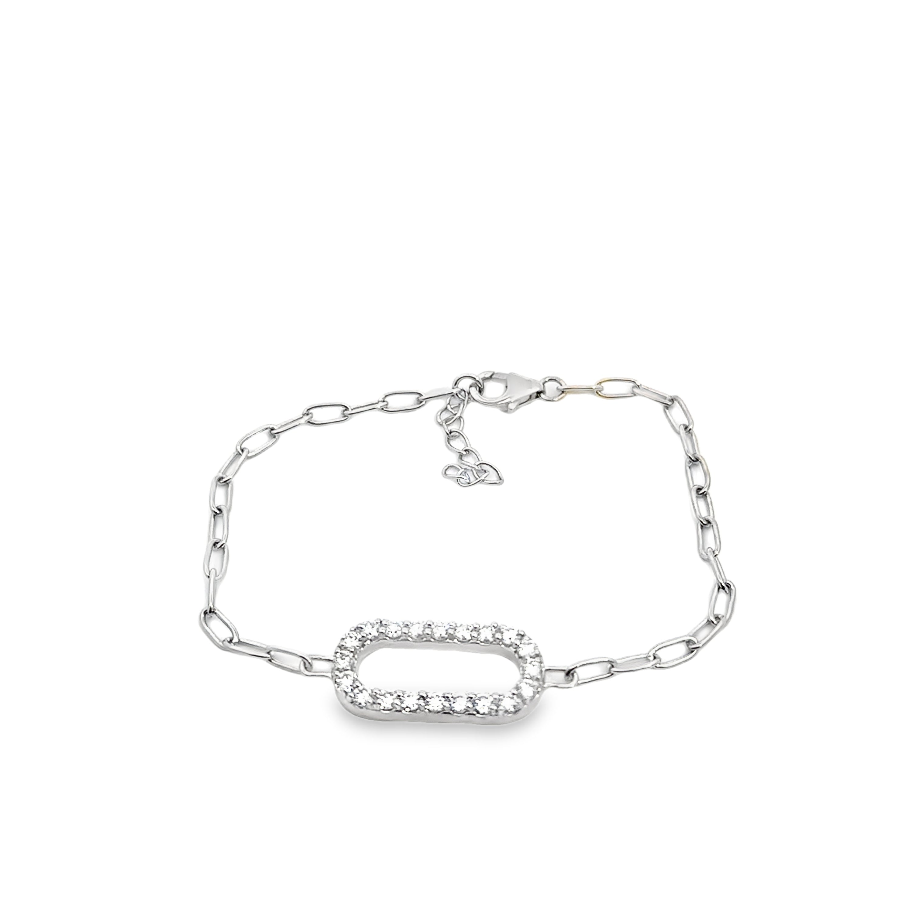 sterling silver la grown diamond bracelet