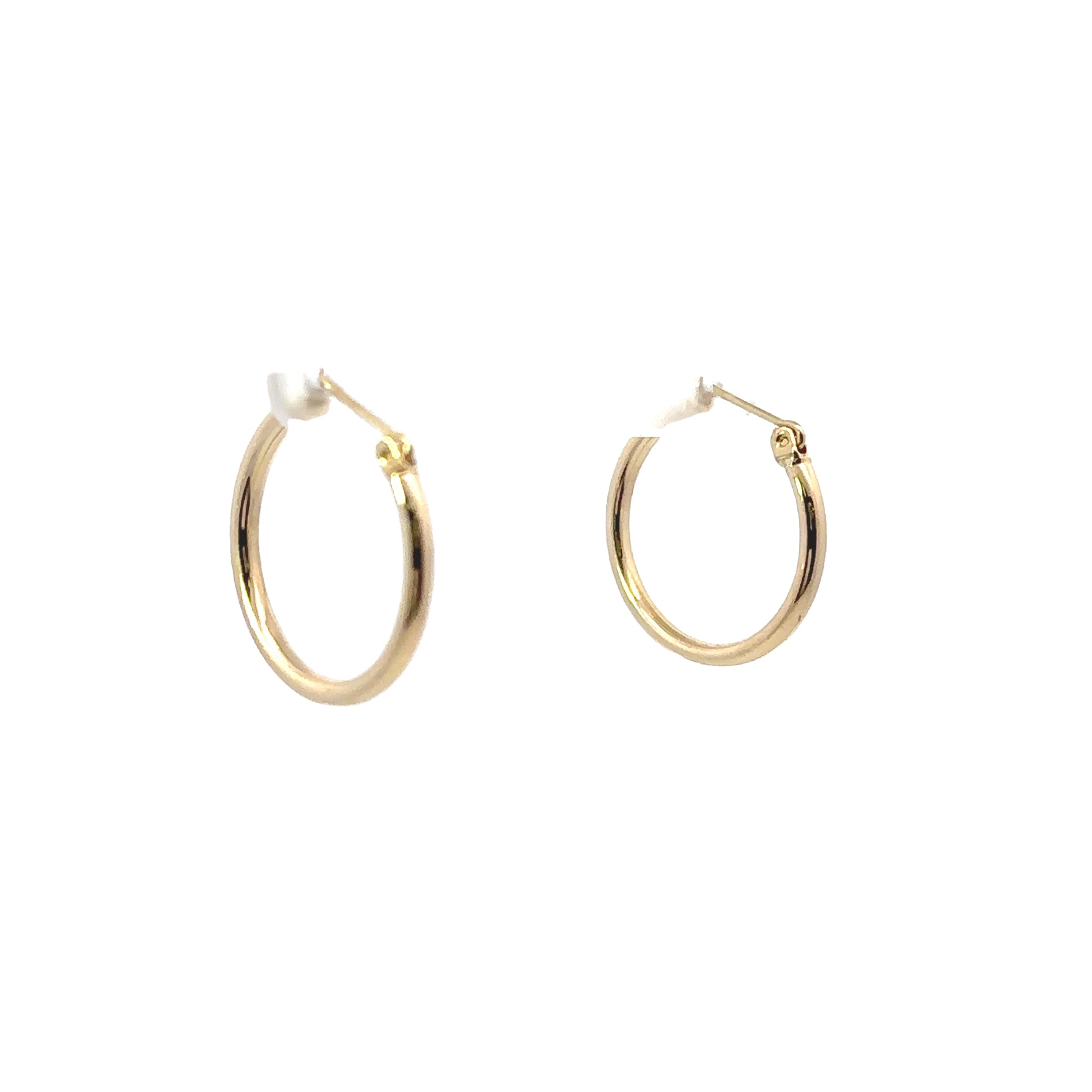 Estate Collection: 14K Yellow Gold Thin 20MM Hoop Earrings