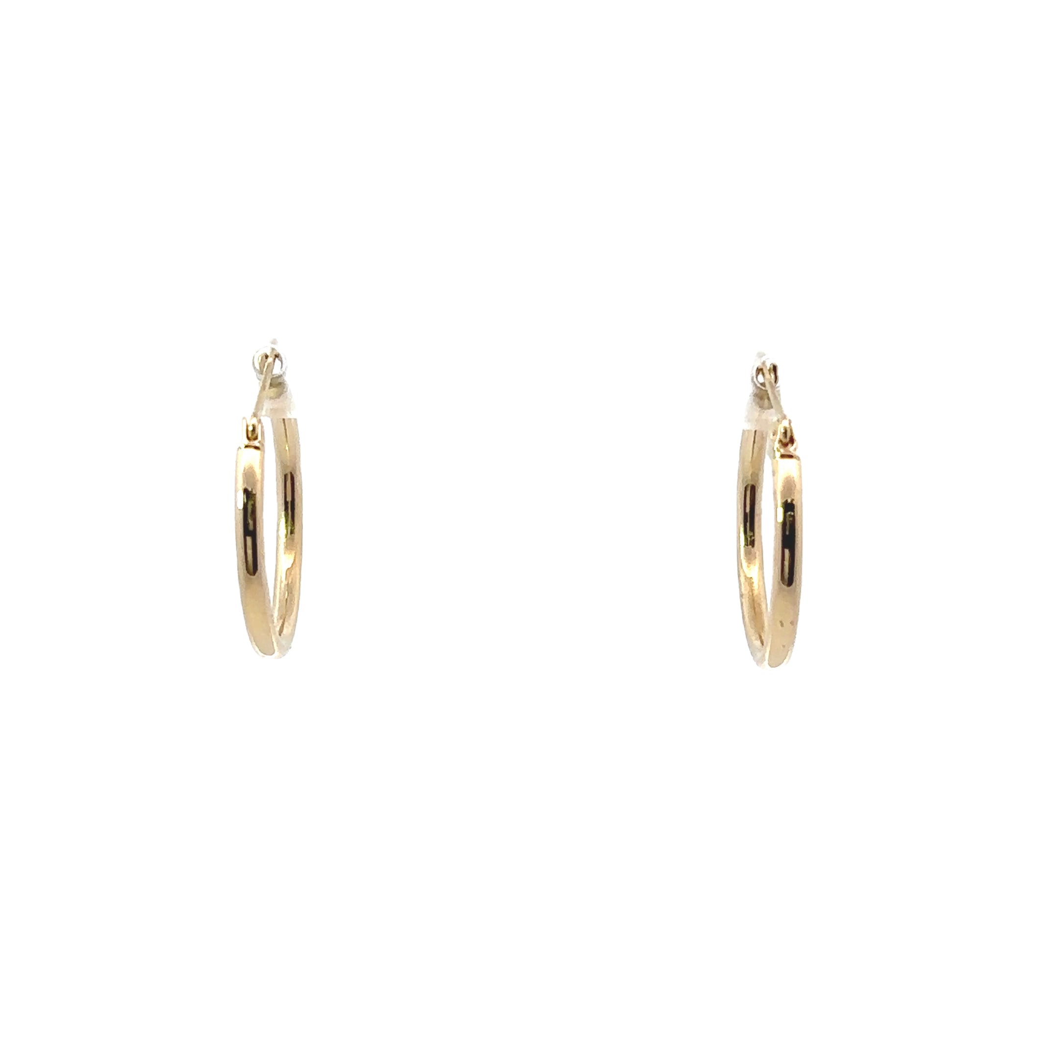 Estate Collection: 14K Yellow Gold Thin 20MM Hoop Earrings