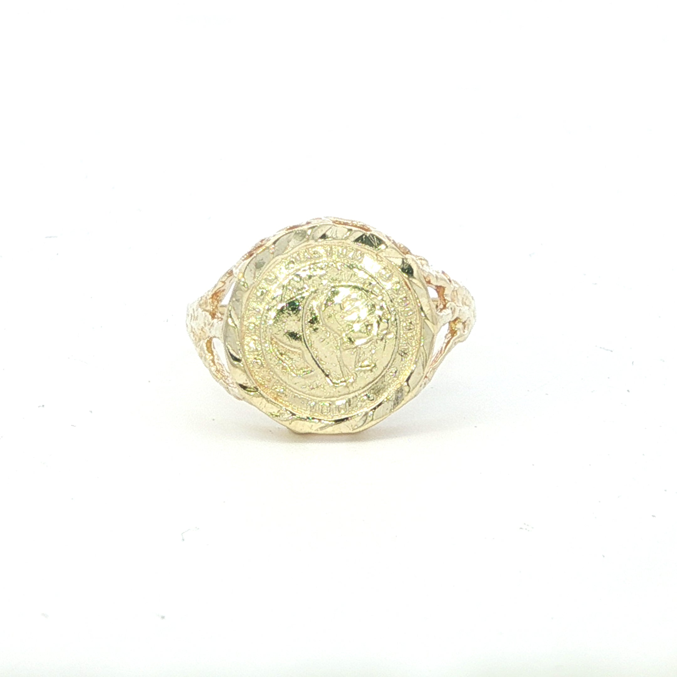 Estate Collection: 10K Yellow Gold Panda Ring