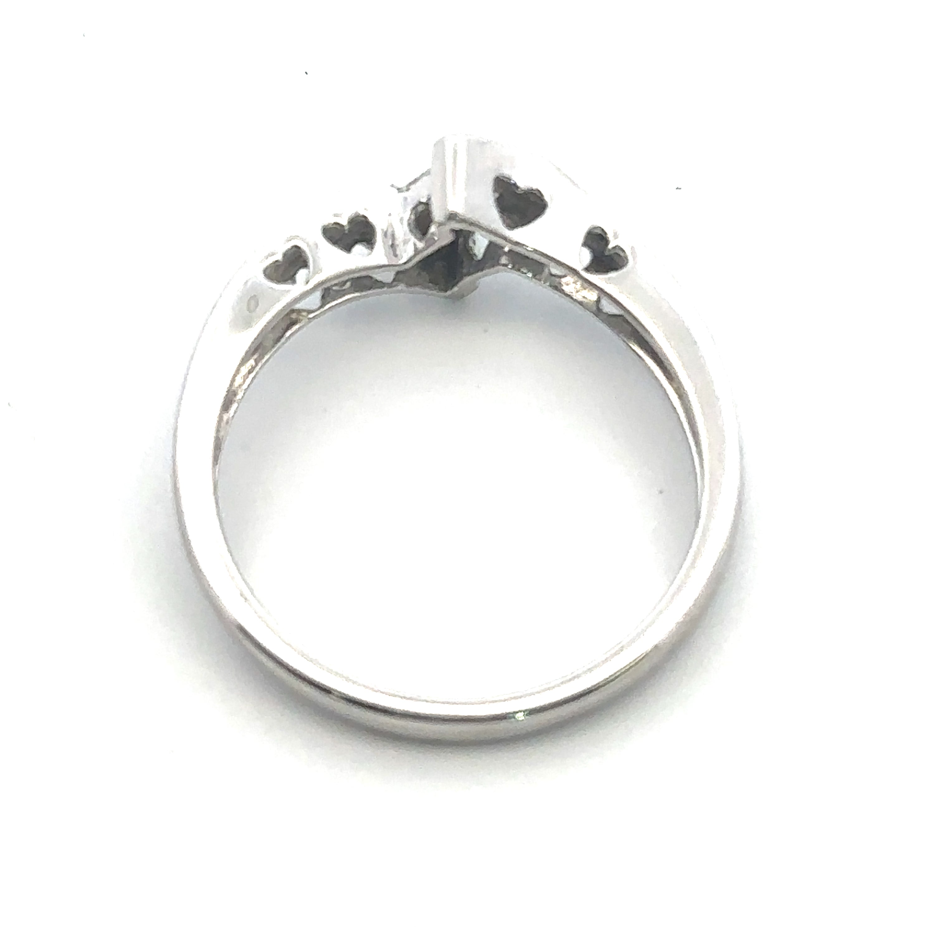 Estate Collection: 10K White Gold Princess Diamond Ring